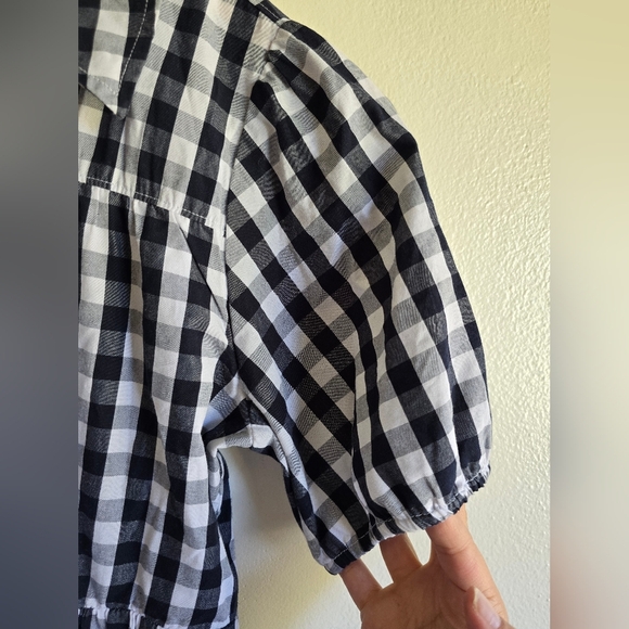 Abercrombie‎ & Fitch, Poplin Collared Shirt Dress, Navy and White, Size XS - Picture 8 of 11